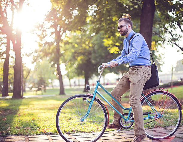 istock Shortcut to work on a bike 495477370