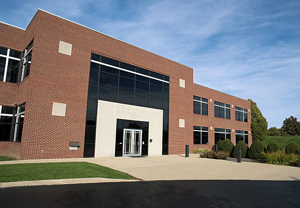 istock Contemporary Red Brick Building Entrance 495491000