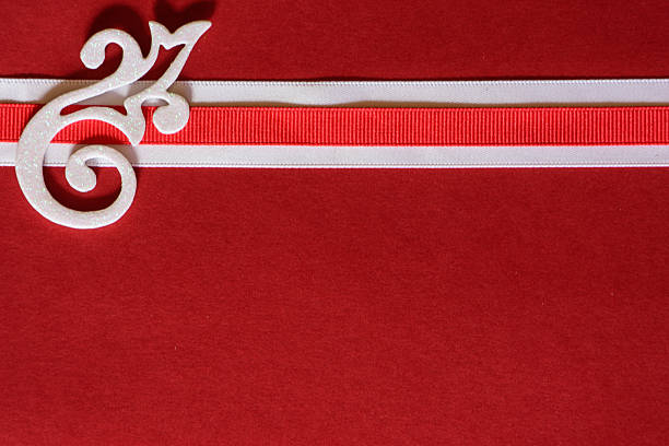 istock Red Paper Background with Ribbon Border 495496380
