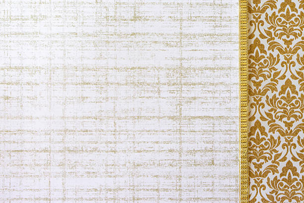 istock Paper Background with Gold Ribbon Border 495502644