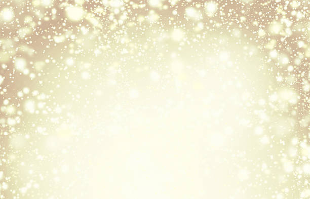 istock Gold sparkles - Christmas Defocused Lights Background with winte 495504038