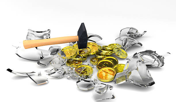 broken piggy bank