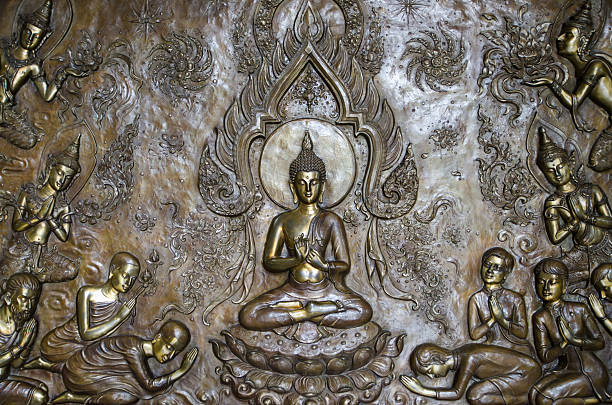 istock Buddha art adorn the walls 495507651