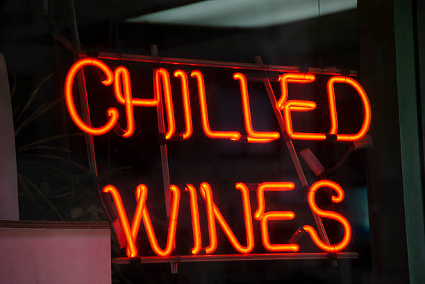 istock Chilled wine neon sign 495508455