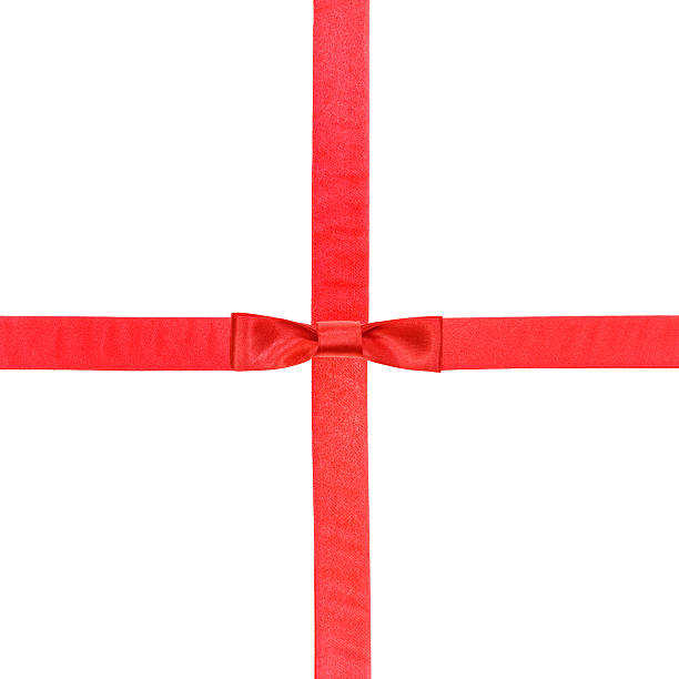 istock red satin bow knot and ribbons on white 495508566