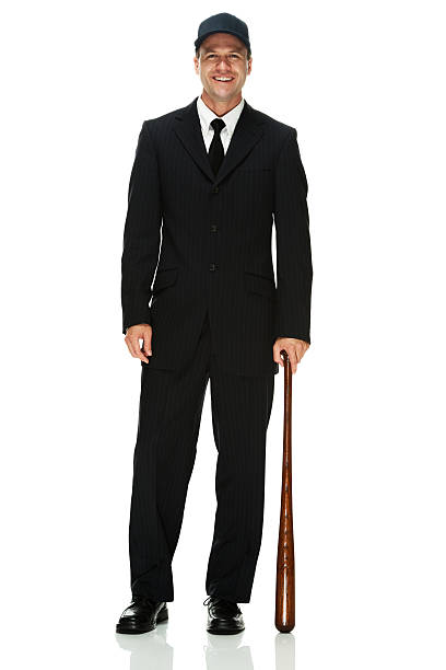istock Happy businessman standing with baseball bat 495508741