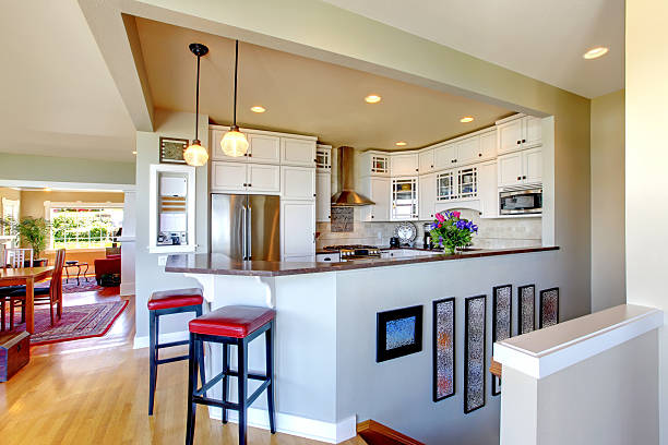 istock Remodeled upscale house design. 495509691