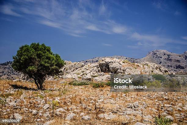 Ruinas De Feraklos Los Castillosrodas Grecia Foto de stock y más banco de imágenes de Alrededor del siglo XII - Alrededor del siglo XII, Castillo - Estructura de edificio, Cielo despejado