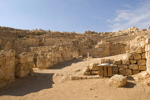 遺跡の要塞、素敵なヘ、herodium 、パレスチナ - king of the jews ストックフォトと画像