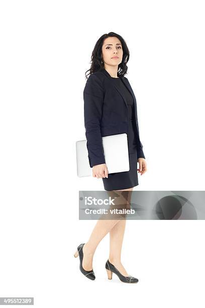 Young Businesswoman With Laptop Stock Photo - Download Image Now - Adult, Adults Only, Beautiful People