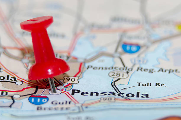 istock pensacola florida city pin on the map 495514375