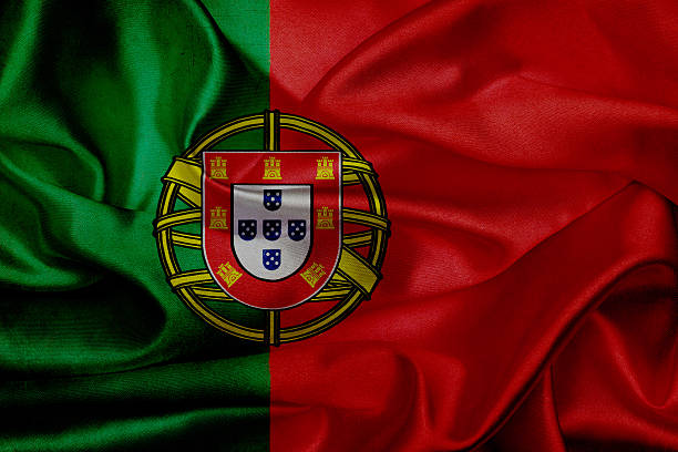 istock Portugal grunge waving flag 495514439