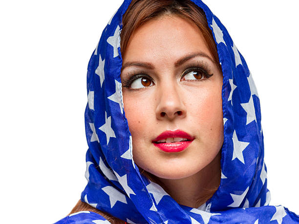istock Patriotic American Female 495514661