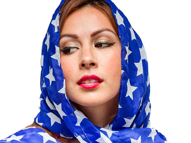 istock Patriotic American Female 495514663