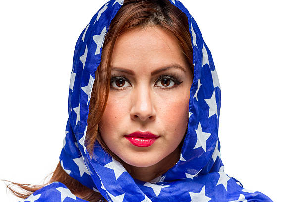istock Patriotic American Female 495514669