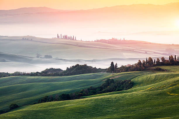 istock Tuscany Landscape At Sunrise 495518164