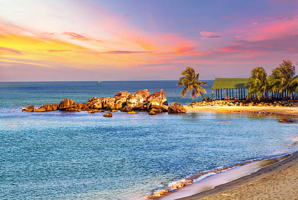 istock Sunrise Tropical landscape sea 495520910