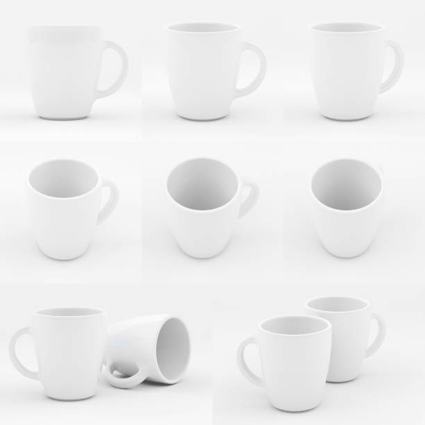 istock Mockup of white china cup 495521074