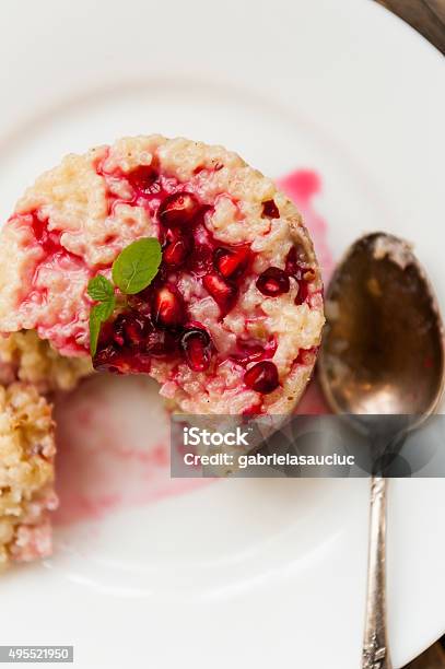 Rice Pudding Stock Photo - Download Image Now - 2015, Dessert - Sweet Food, Dessert Topping