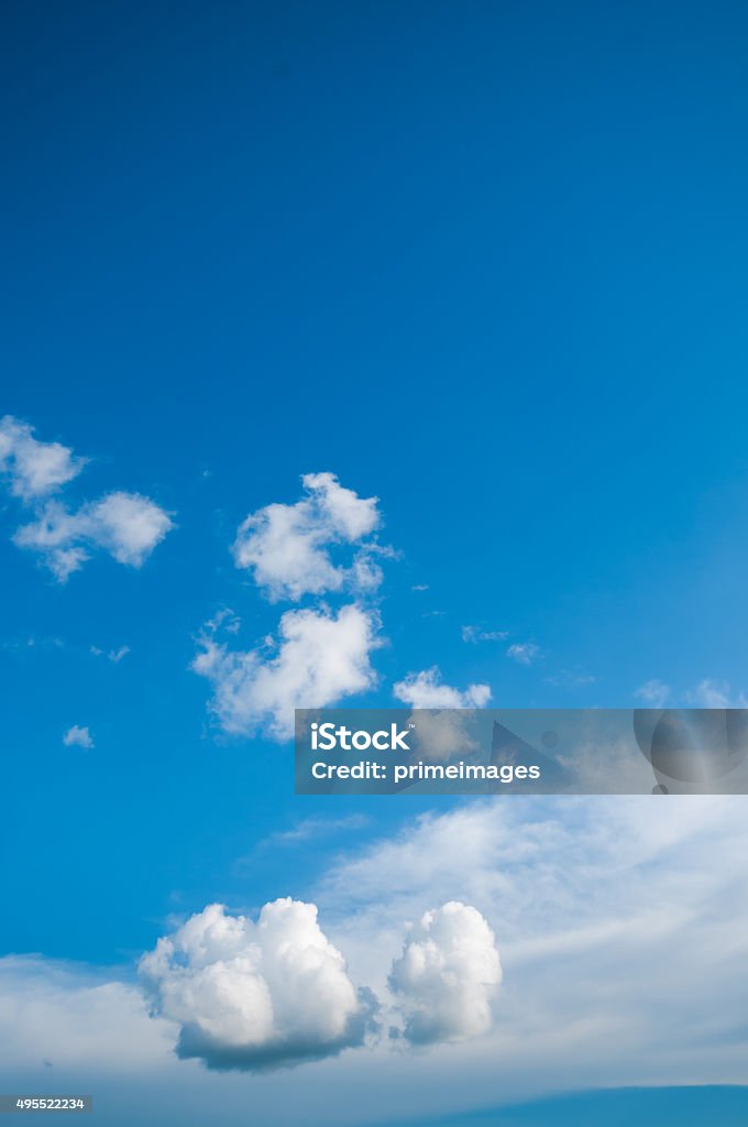 White Cloudy sky 2015 Stock Photo