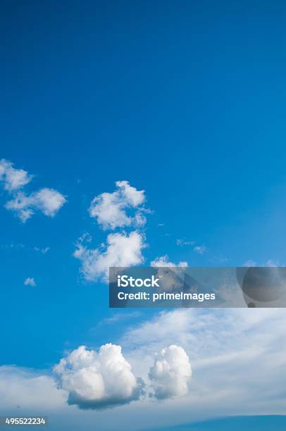 White Cloudy Sky Stock Photo - Download Image Now - 2015, Backgrounds, Blue