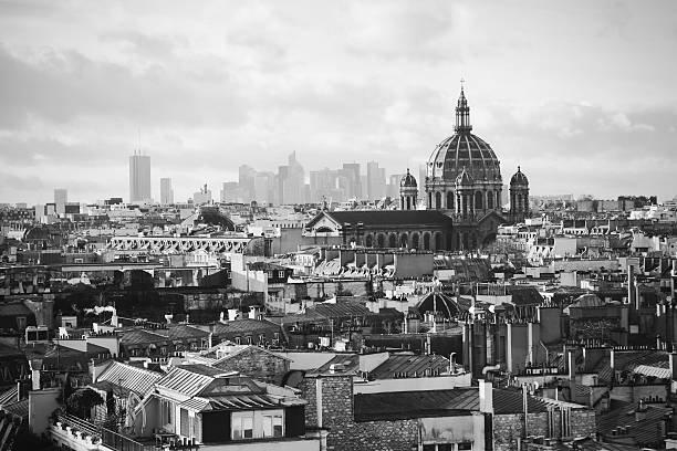 istock black and white view of Paris 495535606