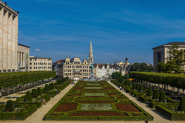 istock spire Brussels City Hall Mont des Arts Belgium 495541369