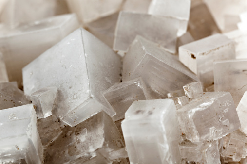 detail of crystal salt 