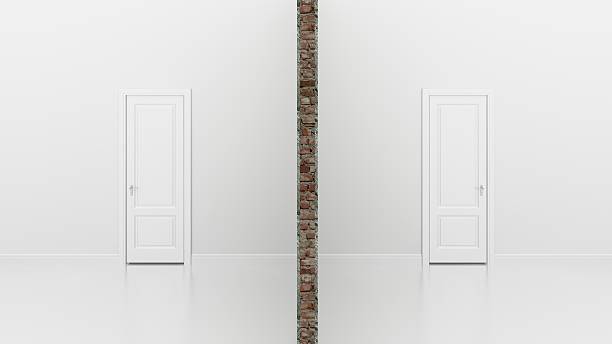istock section of twin white room ,3d 495543351