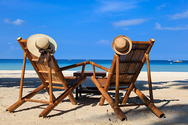 istock chairs on tropical sand beach in Boracay, Philippines 495543497