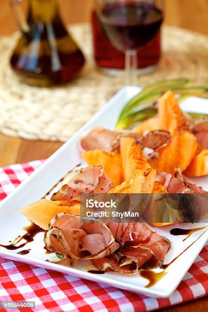 Melon And Ham Stock Photo - Download Image Now - Appetizer, Balsamic Vinegar, Food