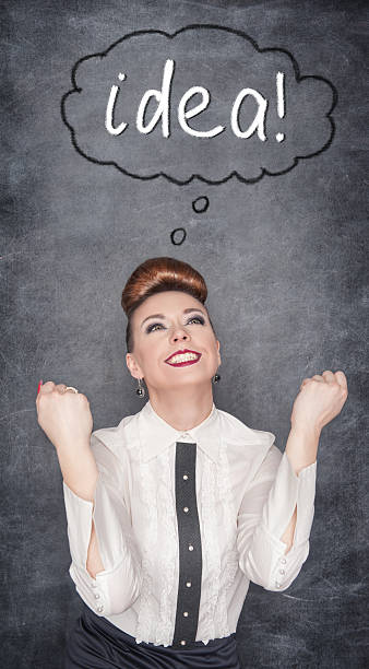 istock Successful business woman having idea 495547233