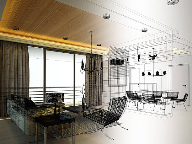 istock sketch design of interior living 495547555