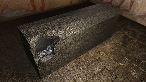 istock Egyptian pharaoh mummy in a tomb 495558102