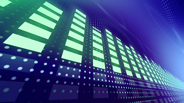istock Music VU meters with dynamic lights 495558440