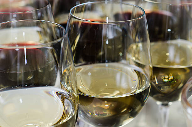 istock banquet a-la fourchette wine glass set close-up 495560326