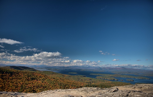 View from the top of Mount major in Alton, NH