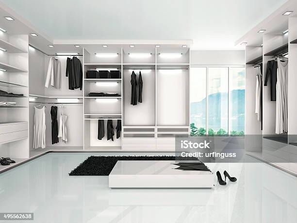 Illustration Of Luxury Wardrobe In Modern Style Stock Photo