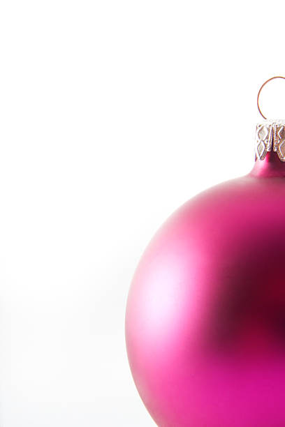 istock Pink Christmas bauble, detail 495562678