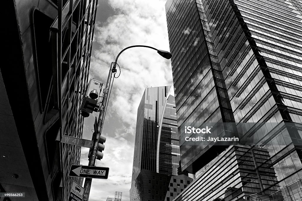 NYPD sorveglianza della telecamera di sicurezza CCTV, Manhattan, New York - Foto stock royalty-free di Esterno di un edificio