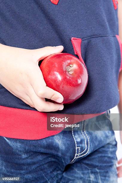 Boy With Apple In His Hand Stock Photo - Download Image Now - Apple - Fruit, Boys, Cheerful