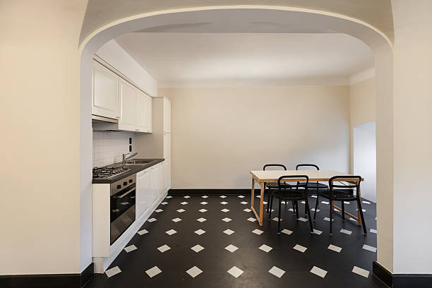 istock view of a domestic kitchen with dining table 495567279