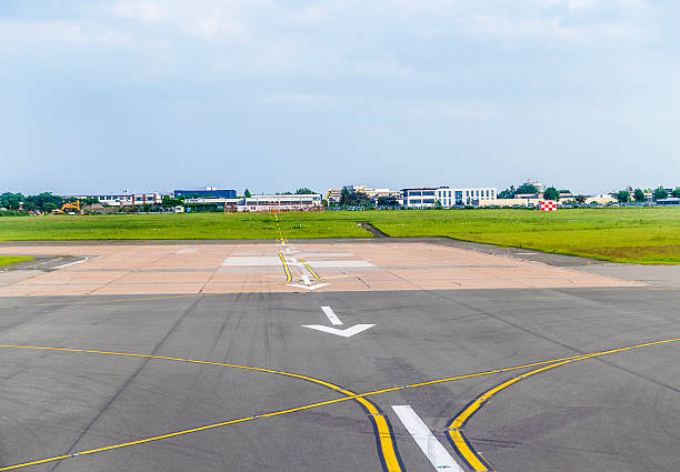 istock arrows at airport runway landing zone 495567621