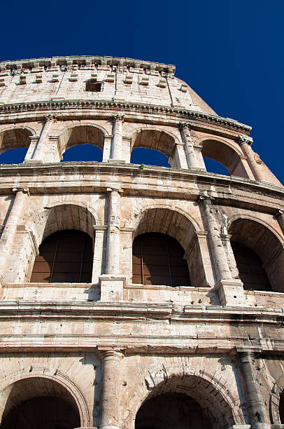 колизей в риме, италия. - grass architectural detail architecture and buildings flavian стоковые фото и изображения