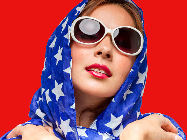 istock Female in American Colors 495568435