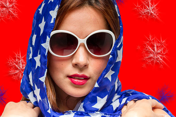 istock Female in American Colors 495568449