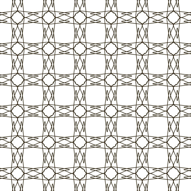 abstrakcyjny wzór geometryczny w stylu retro tapeta wzór tła.  ilustracja wektorowa - curled up decor wicker vector stock illustrations
