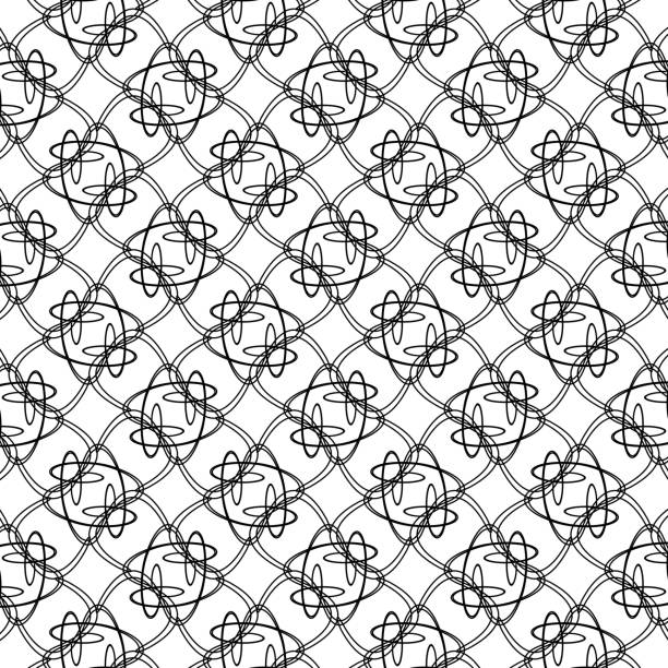 abstrakcyjny wzór geometryczny w stylu retro tapeta wzór tła.  ilustracja wektorowa - curled up decor wicker vector stock illustrations