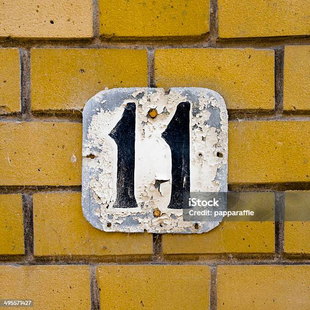 Number 11 Stock Photo - Download Image Now - Number 11, Brick, Brick Wall