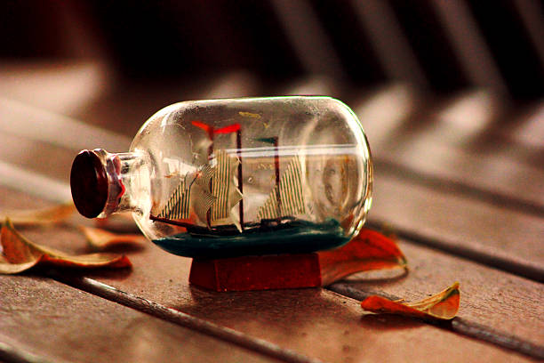 istock Boats in Glass Bottle 495571829